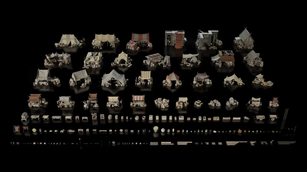 图片[2]-aicgt资源网KitBash3D 中世纪市场套件-Medieval Market