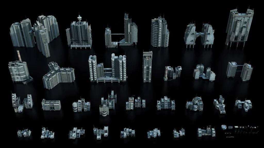 图片[3]-aicgt资源网KitBash3D 苏维埃街区 – Soviet Blocks