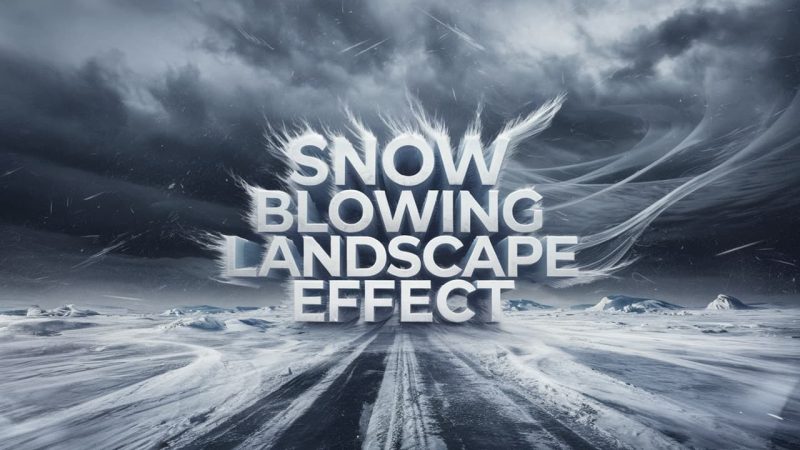 Snow Blowing Landscape Effect-雪景吹雪效果-aicgt资源网AICGT资源网