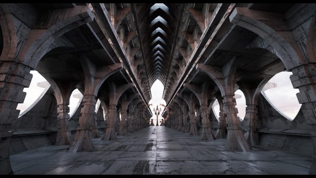 混凝土走廊 – Concrete Hallway虚幻引擎UE资源网-海量优质免费素材网|是一个提供海量CG素材的网站，包含虚幻资源、CG模型、CG教程等AICGT资源网