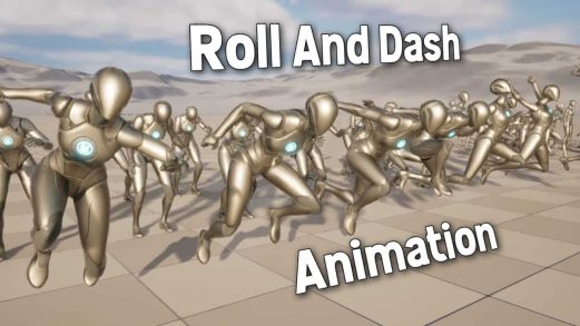 翻滚与冲刺动画包 – Roll and Dash Animation虚幻引擎UE资源网-海量优质免费素材网|是一个提供海量CG素材的网站，包含虚幻资源、CG模型、CG教程等AICGT资源网