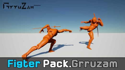 强力战士动画包 – Powerful Fighter Pack虚幻引擎UE资源网-海量优质免费素材网|是一个提供海量CG素材的网站，包含虚幻资源、CG模型、CG教程等AICGT资源网
