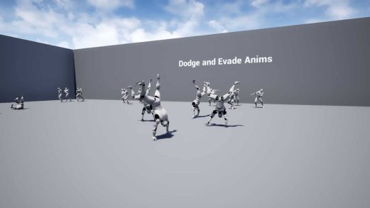 闪避与规避动画包 – Dodge and Evade Anim虚幻引擎UE资源网-海量优质免费素材网|是一个提供海量CG素材的网站，包含虚幻资源、CG模型、CG教程等AICGT资源网