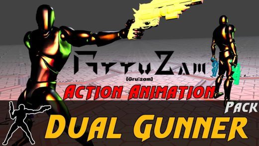 风格化双枪手动作RPG动画包 – Stylish Dual Gunner Pack Action RPG Game虚幻引擎UE资源网-海量优质免费素材网|是一个提供海量CG素材的网站，包含虚幻资源、CG模型、CG教程等AICGT资源网