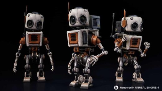 机器人罗比01模型 – Robot Robbie 01虚幻引擎UE资源网-海量优质免费素材网|是一个提供海量CG素材的网站，包含虚幻资源、CG模型、CG教程等AICGT资源网