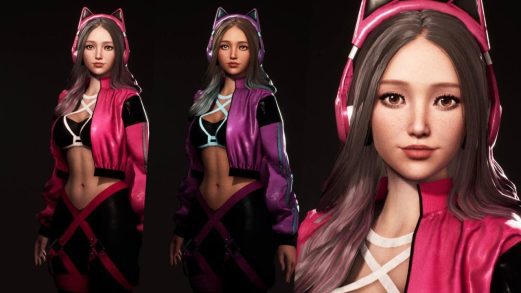 F2 Cyber Girl Davina虚幻引擎UE资源网-海量优质免费素材网|是一个提供海量CG素材的网站，包含虚幻资源、CG模型、CG教程等AICGT资源网