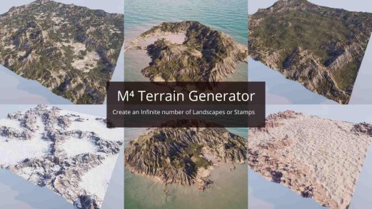 M4程序化地形生成工具-Magic Map Material & Maker (M4)虚幻引擎UE资源网-海量优质免费素材网|是一个提供海量CG素材的网站，包含虚幻资源、CG模型、CG教程等AICGT资源网
