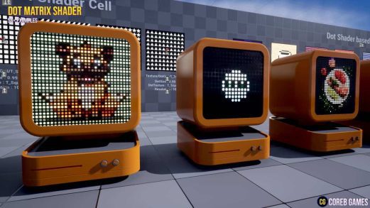 点阵着色器包 – Dot Matrix Shader Pack虚幻引擎UE资源网-海量优质免费素材网|是一个提供海量CG素材的网站，包含虚幻资源、CG模型、CG教程等AICGT资源网