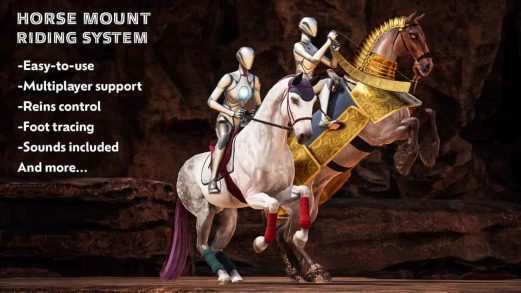 完整骑马系统：可骑乘坐骑 – Complete Horse Riding System: Rideable Mount虚幻引擎UE资源网-海量优质免费素材网|是一个提供海量CG素材的网站，包含虚幻资源、CG模型、CG教程等AICGT资源网