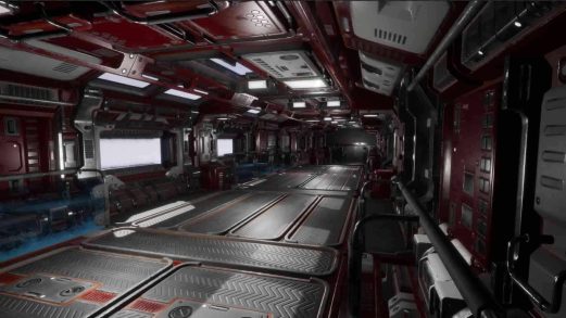 科幻宇宙飞船走廊通道-Modular sci-fi Environment A虚幻引擎UE资源网-海量优质免费素材网|是一个提供海量CG素材的网站，包含虚幻资源、CG模型、CG教程等AICGT资源网