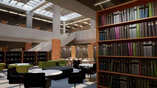现代图书馆场景与资产 – Modern Library – Scene & Assets虚幻引擎UE资源网-海量优质免费素材网|是一个提供海量CG素材的网站，包含虚幻资源、CG模型、CG教程等AICGT资源网